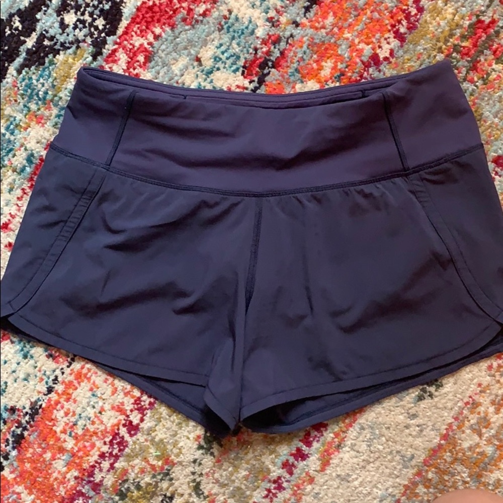 Navy Lululemon Shorts, Size 4